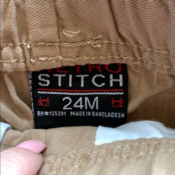NWT kids Jogger pull on pants 24M  retro stitch - Picture 2 of 5